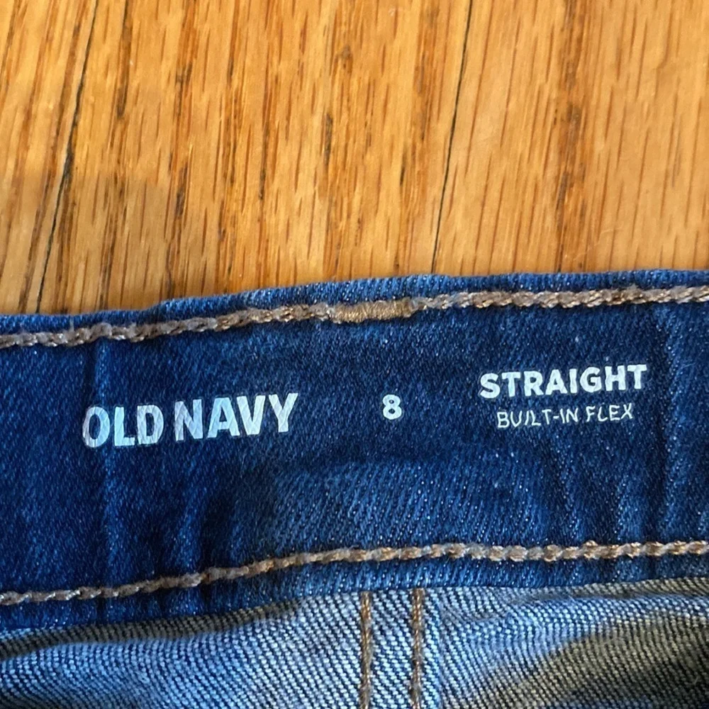 Old navy size 8 straight boys jeans w adjustable waist